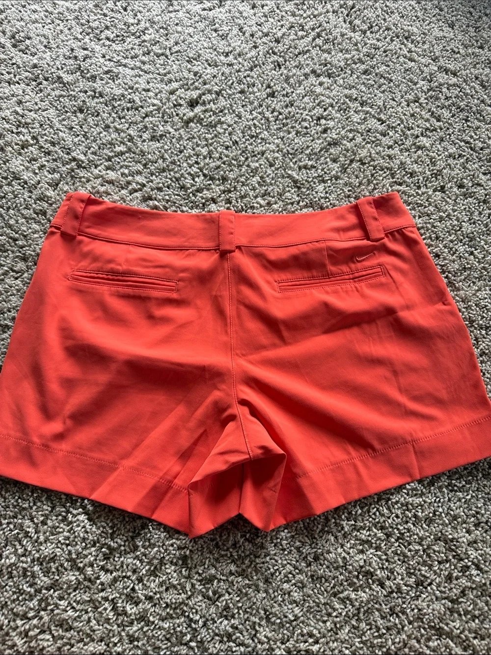 Nike Orange Women's Casual Shorts - Picture 3 of 4